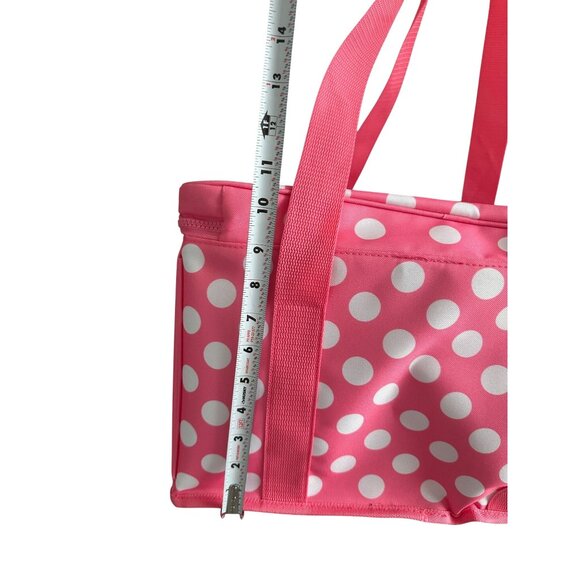 KATE SPADE Pink White Polka Dot Cooler Bag NEW NWT - Picture 5 of 11